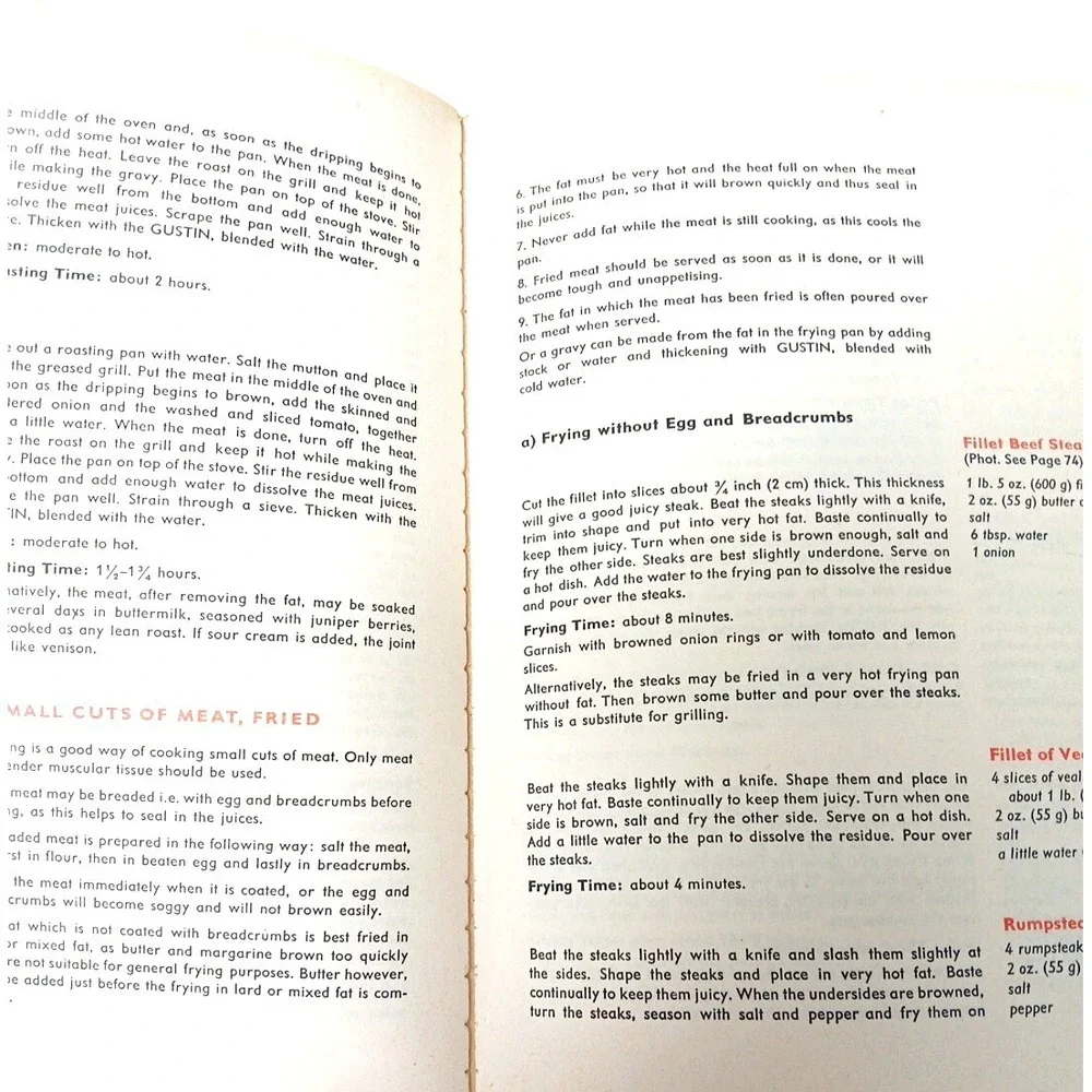 Oetker German Home Cooking Vintage‎ Paperback Recipe Cookbook Book, 1978 Edition